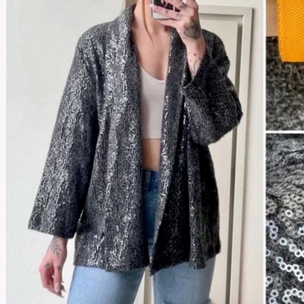 Macy’s Ruby Rd Sequin Cardigan - image 6